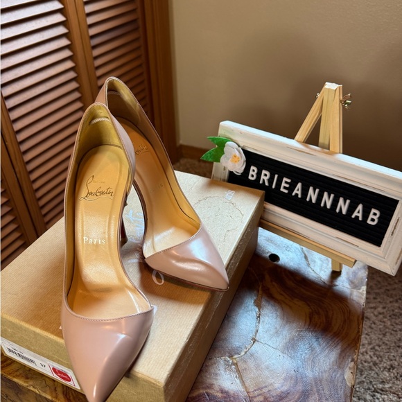 Christian Louboutin Shoes - Authentic Christian Louboutin 37 Blush Pink/Taupe high heels